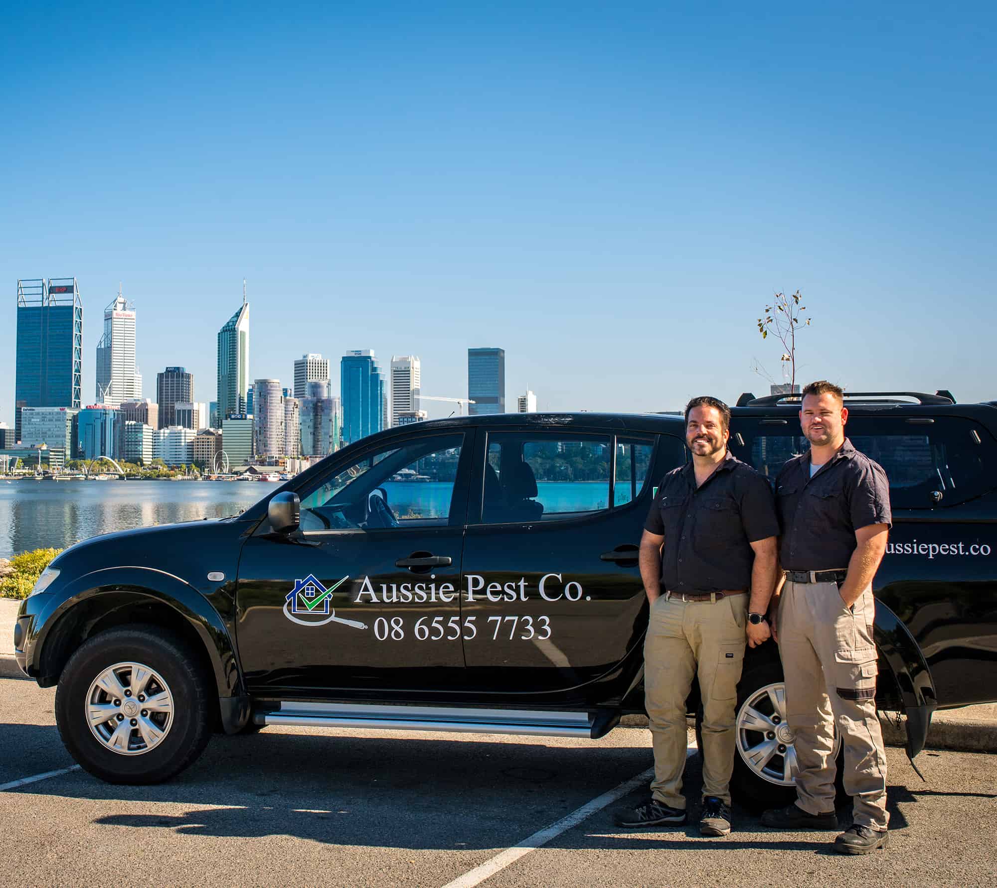 The team at Aussie Pest Co offering Pest Control Services in Perth, Western Australia.